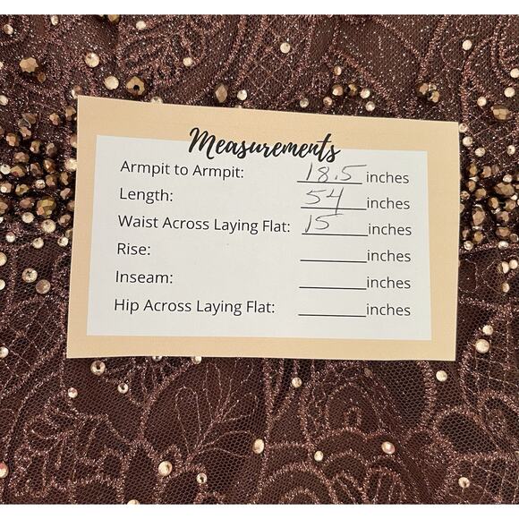 Mac Duggal 20371 Embellished Cap Sleeve A Line Dress In Chocolate Size 8 $698 - Picture 8 of 9